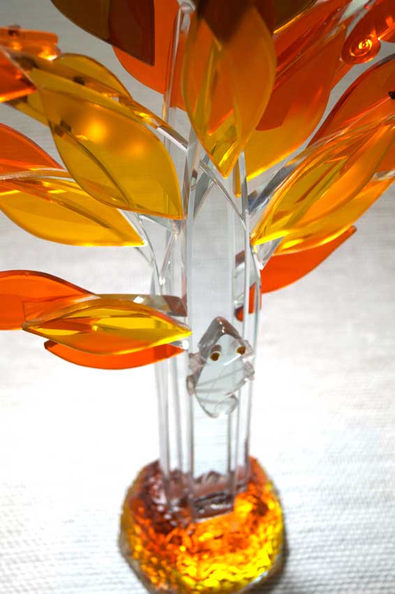 Accueil : portfolio la nature, arborescence, ensemble sculpté et gravé au jet de sable, pièce unique assemblage verre,verre St Just intitulée "biomimétisme"