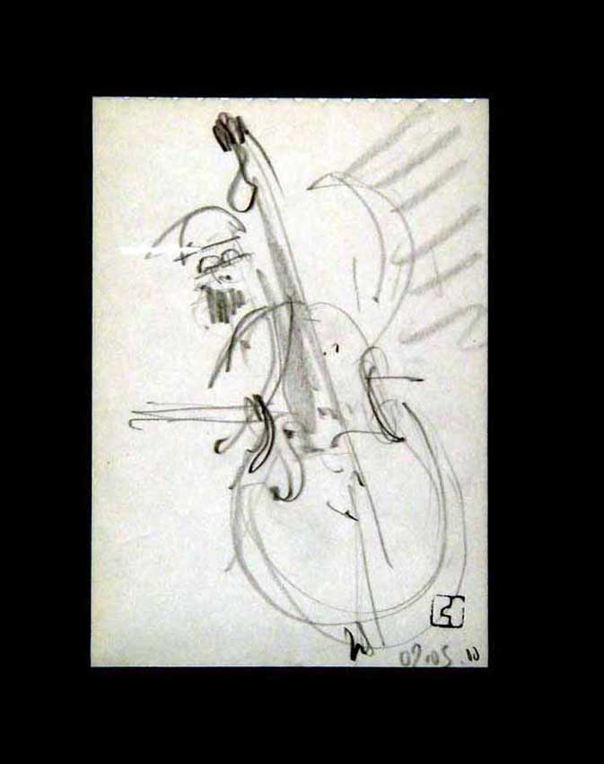 Accueil : portfolio dessin,jazz, sketching jazz ,croquis de concert Kenny Garrett 2000 ,mine de plomb sur bloc sténo